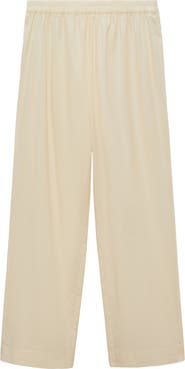 MANGO Garment Washed Cotton Pants