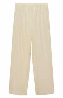 MANGO Garment Washed Cotton Pants