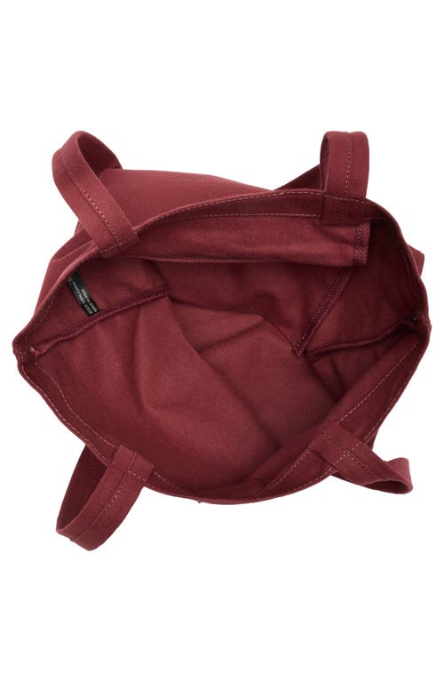 New Amsterdam Leatherworks Eden Canvas Tote Bag In Burgundy