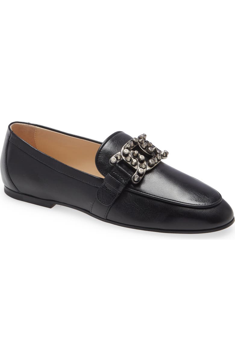Tod's Kate Studded Chain Detail Loafer, Main, color,