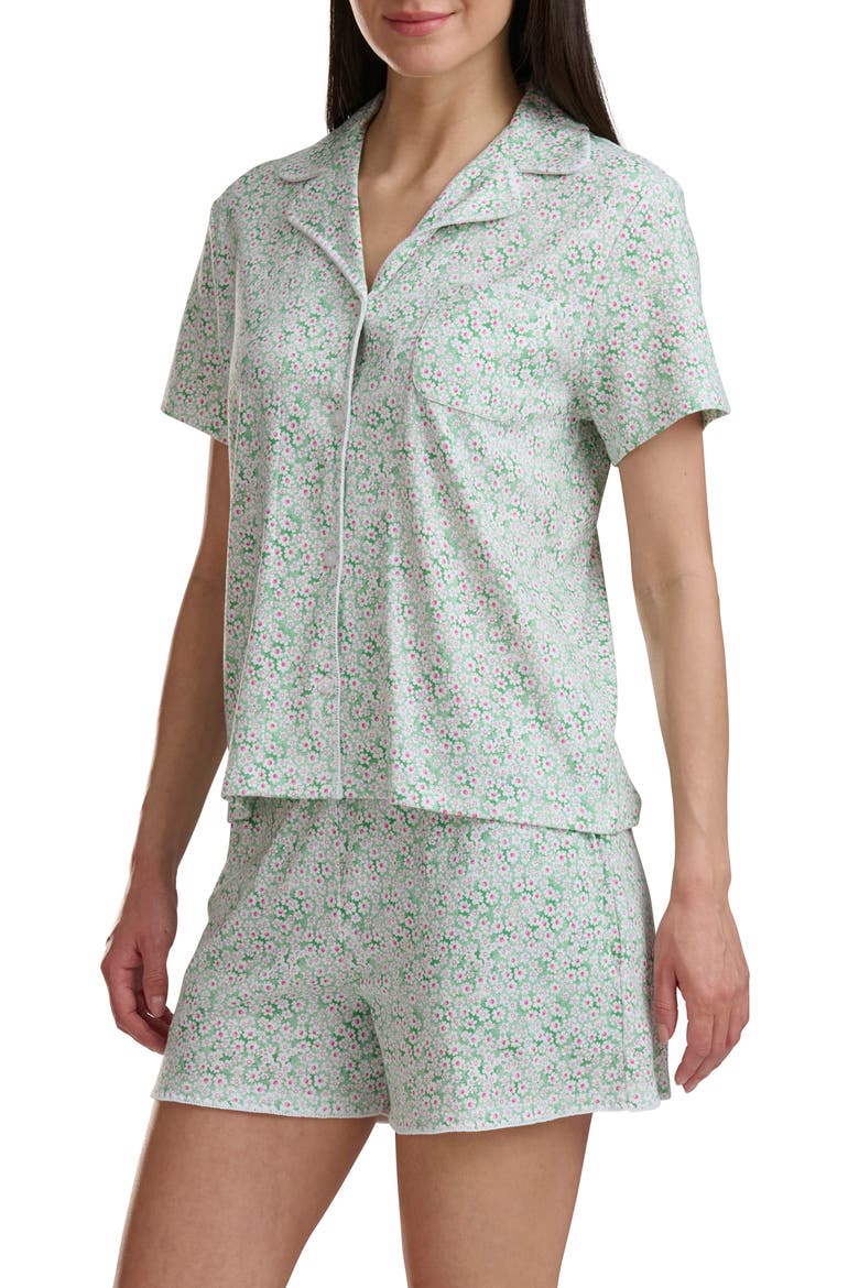 Notch Collar Short Pajamas, Alternate, color, DAISY DOT DITSY