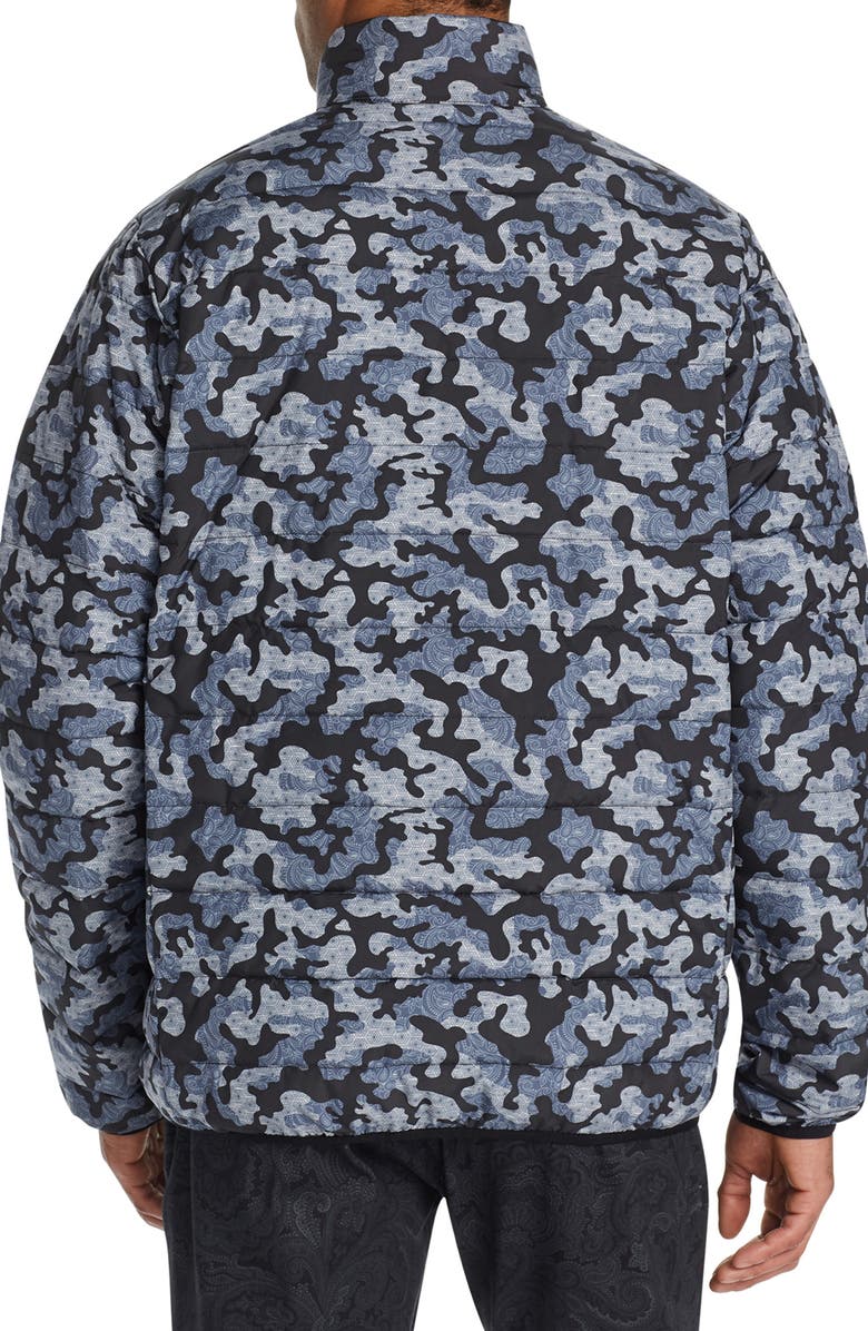 Tallia Camo Leopard Print Puffer Jacket, Alternate, color, 