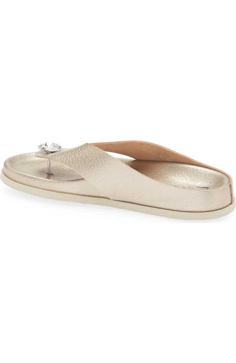 Pedro Garcia Duna Crystal Embellished Sandal, Alternate, color, White Gold Cervo Lame Crystal