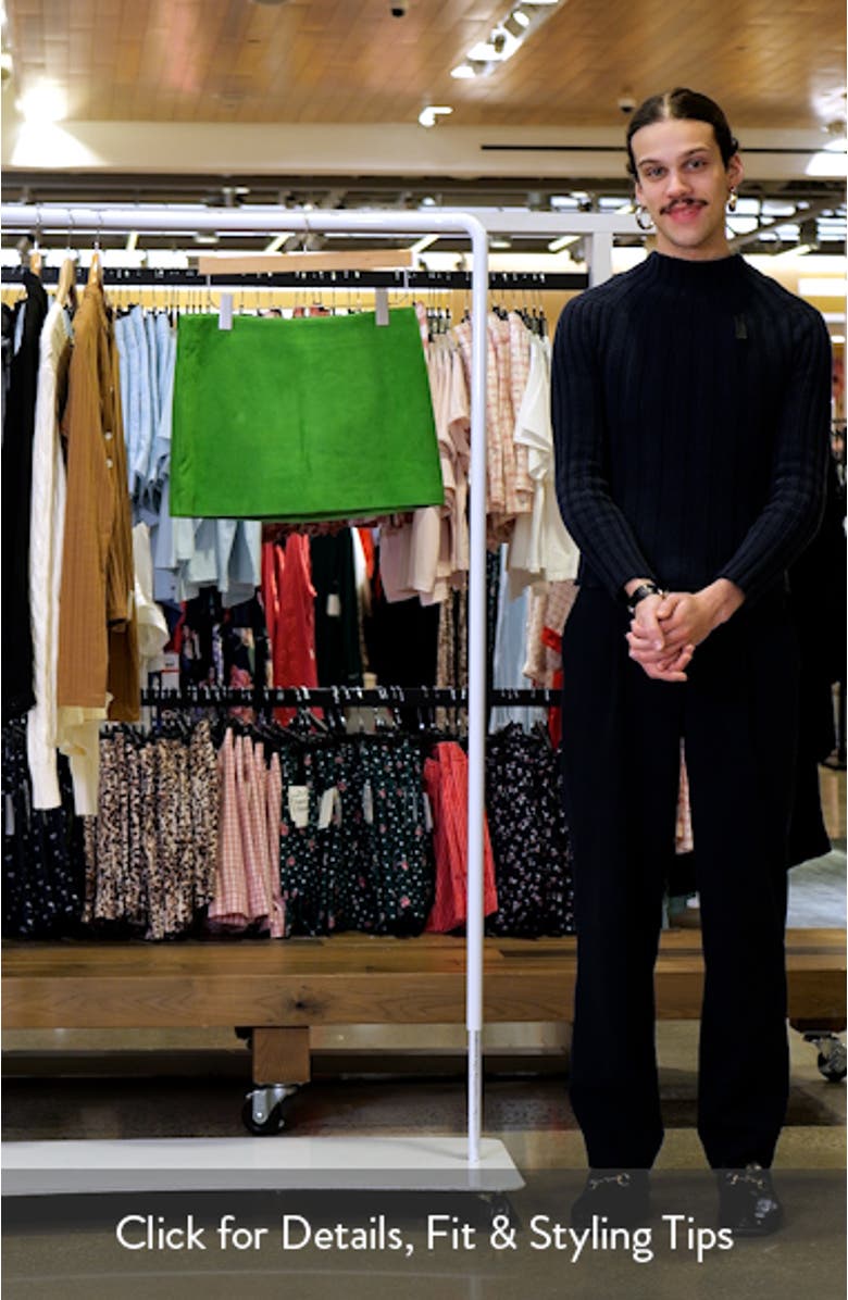 Crest Suede Miniskirt, sales video thumbnail