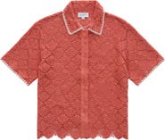 AG Kaylee Open Stitch Button-Up Shirt