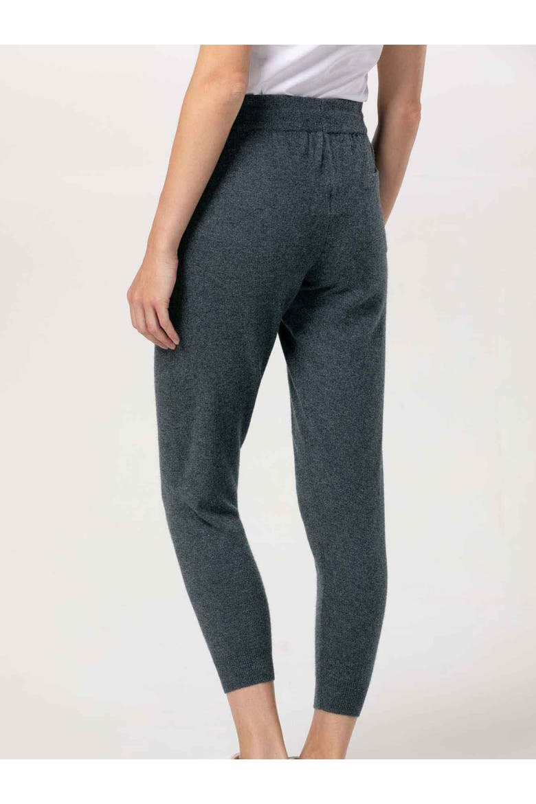 Cuffed Cashmere Jogger, Alternate, color, plum kitten
