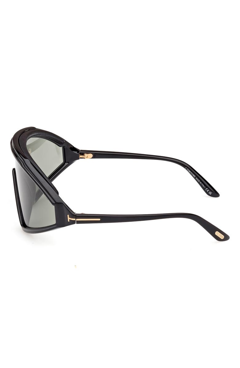 TOM FORD 00mm Shield Sunglasses, Alternate, color, Black/ Other / Smoke