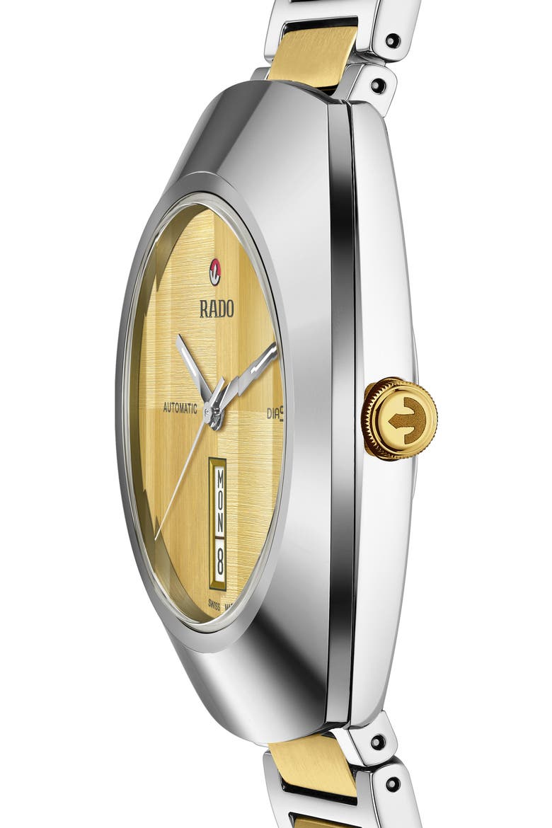 DiaStar Original Automatic Bracelet Watch, 38mm, Alternate, color, BRUSHED GOLD/ SILVER