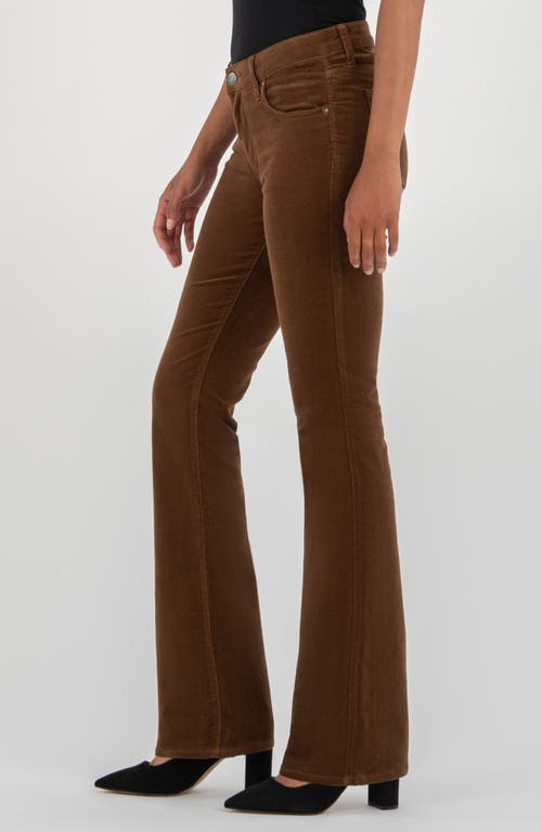 Kut From The Kloth Natalie Mid Rise Bootcut Corduroy Pants In Brown