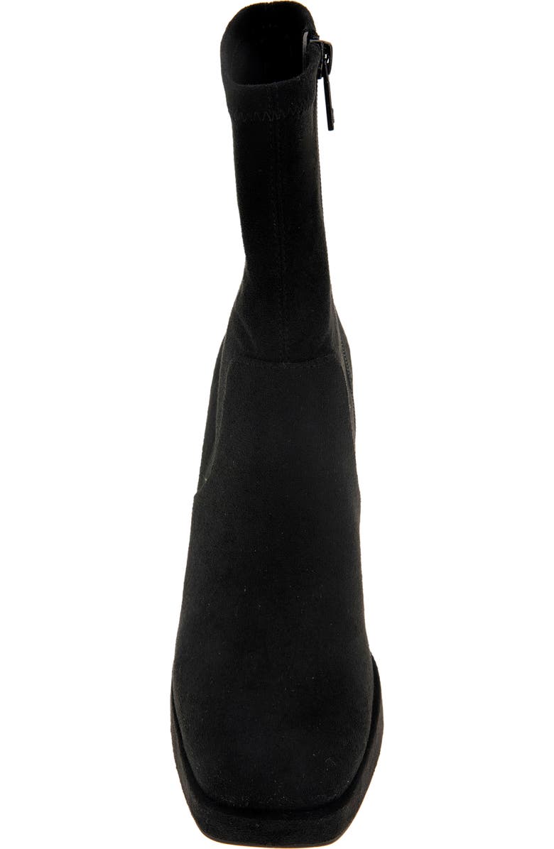Kenneth Cole Block Heel Stretch Bootie, Alternate, color, Black