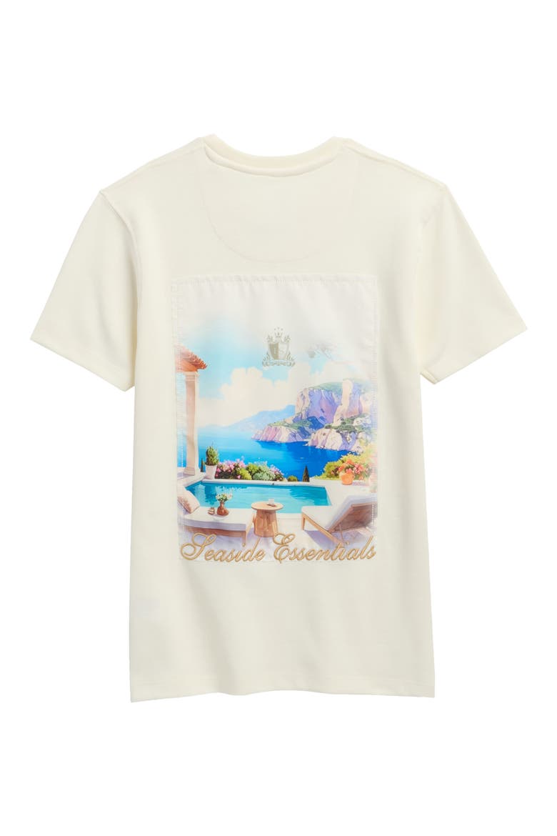 Mediterranean Landscape Graphic Tee, Alternate, color, CREAM
