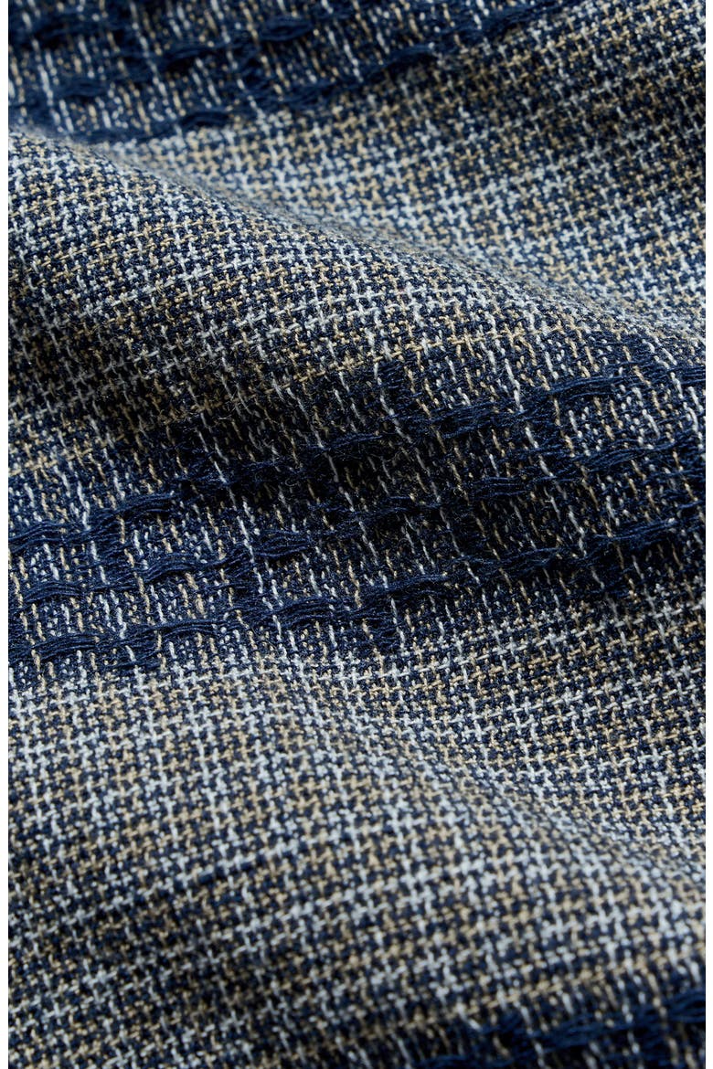 Jacquard Barre Striped Button Down Shirt, Alternate, color, CARBON BLUE