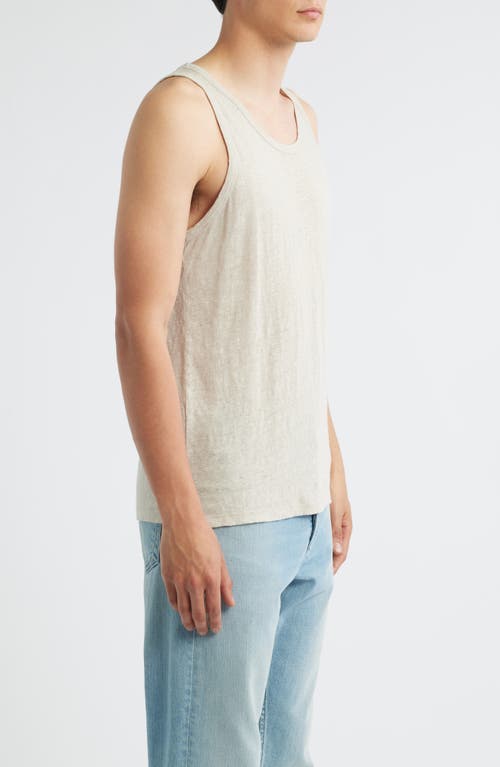 Alex Crane Linen Tank In Neutral