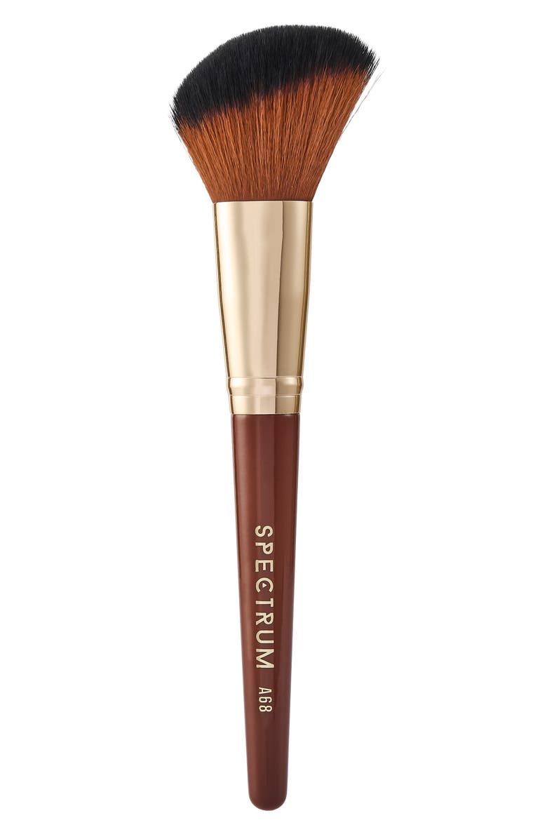 SPECTRUM Pantherine Large Angled Powder Brush, Main, color, Brown
