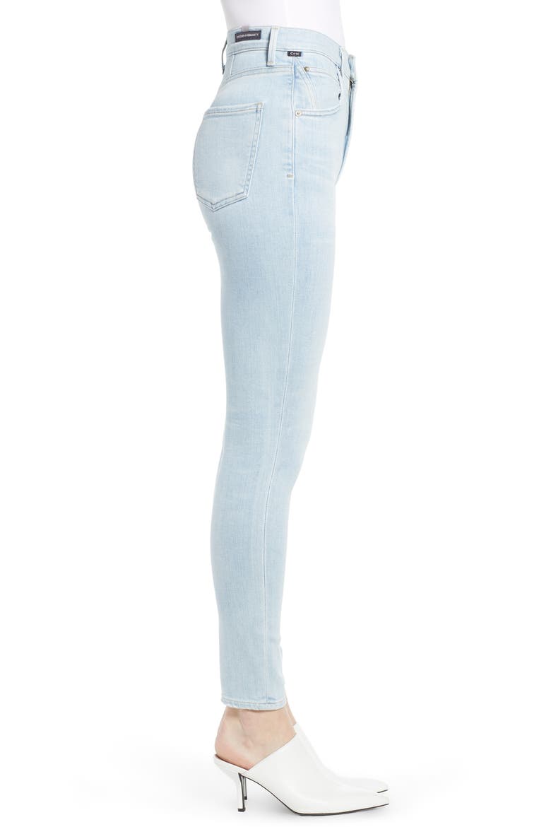 Chrissy High Waist Ankle Skinny Jeans, Alternate, color, ORACLE