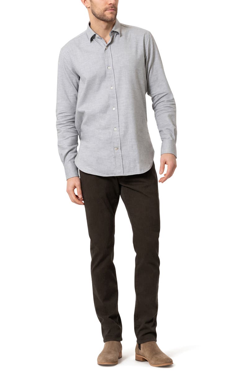 34 Heritage Courage Stretch Twill Straight Leg Pants, Alternate, color, Green Diagonal