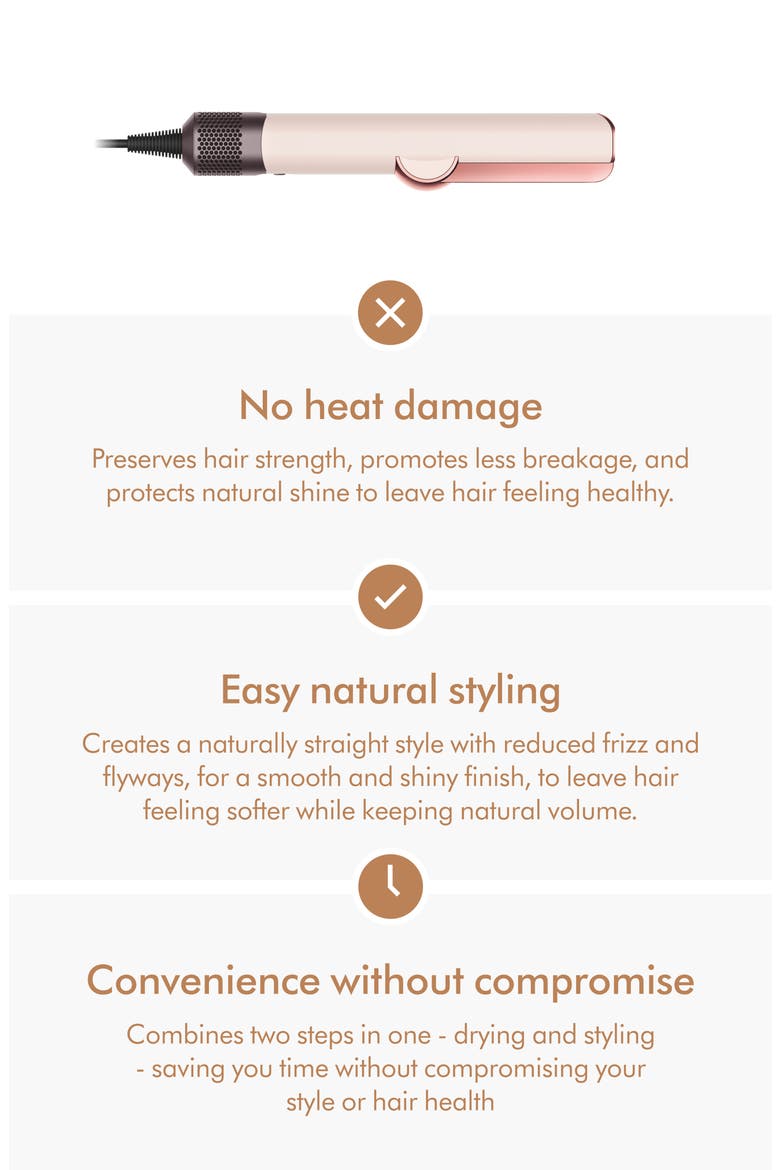 Airstrait™ Wet-to-Dry Straightener, Alternate, color, CERAMIC PINK