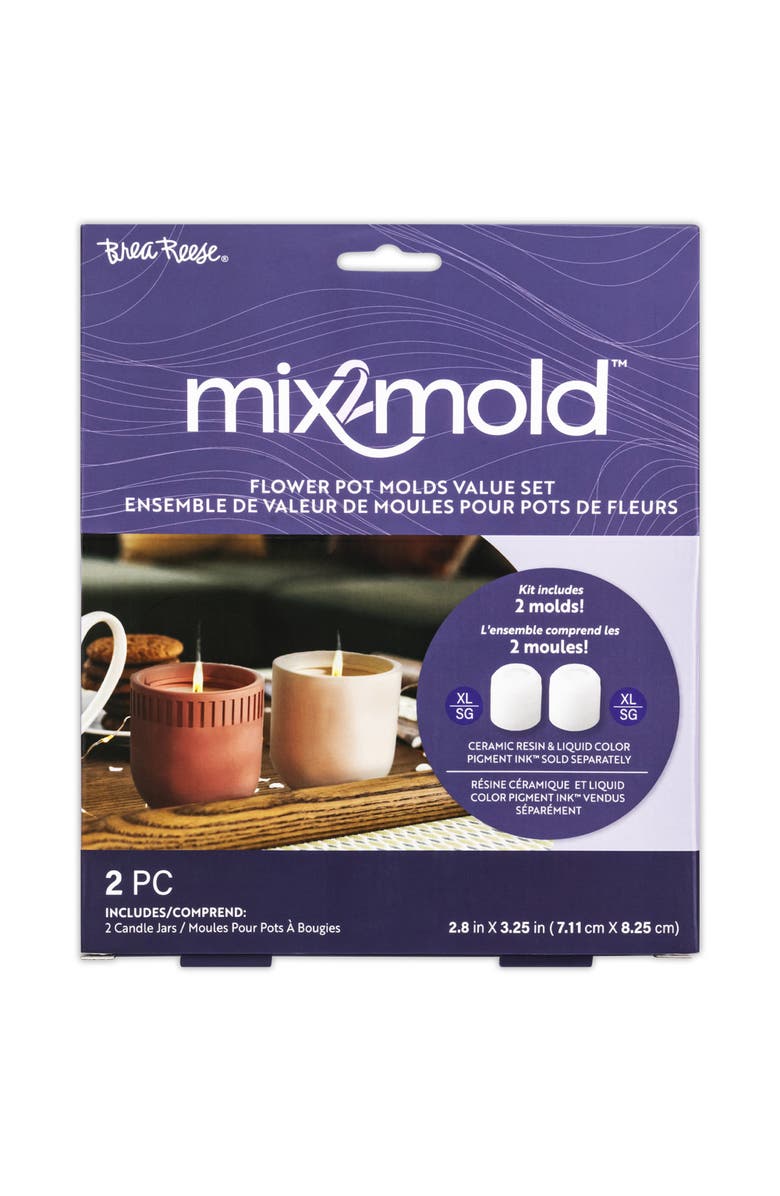Brea Reese Mix2Mold Molds Value Set Candle Holder 2Pc, Main, color, Multicolored
