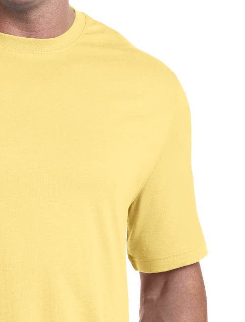 Harbor Bay By Dxl Big & Tall Moisture-wicking Jersey T-shirt In Yellow