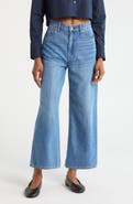 rag & bone Lori High Waist Crop Wide Leg Jeans