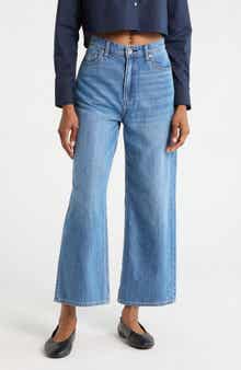 rag & bone Lori High Waist Crop Wide Leg Jeans