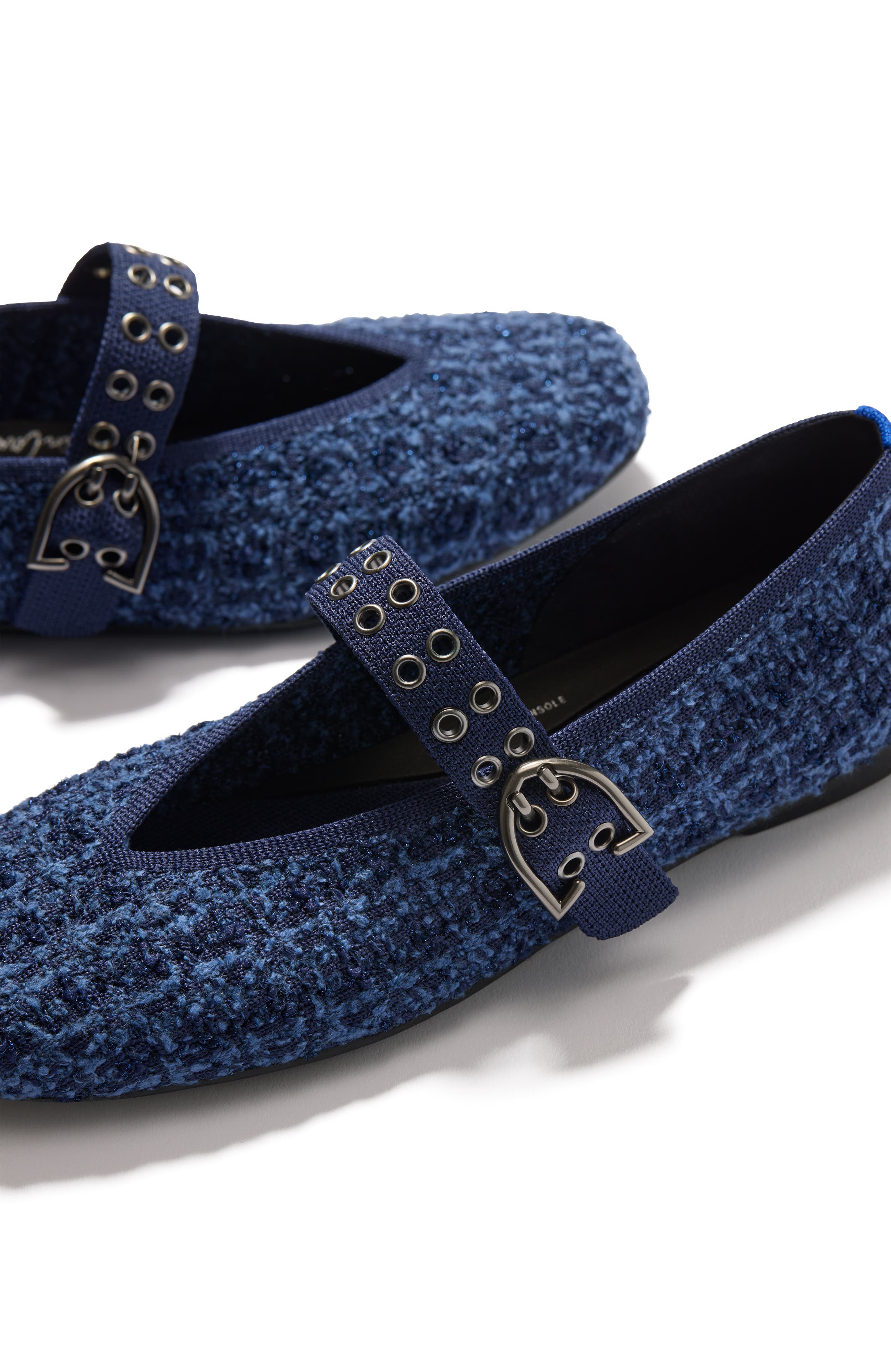 Rothy's The Max Buckle Mary Jane, Alternate, color, Blue Tweed