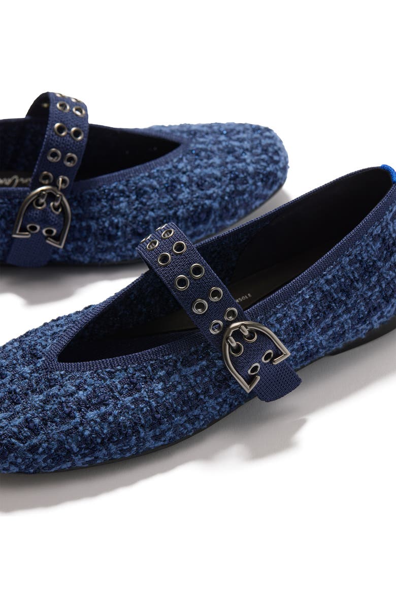 Rothy's The Max Buckle Mary Jane, Alternate, color, Blue Tweed