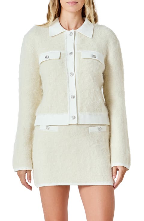 Embellished Knit Jacket