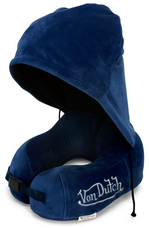 Eyeconic Hooded Ergonomic Memory Foam Travel Neck Pillow