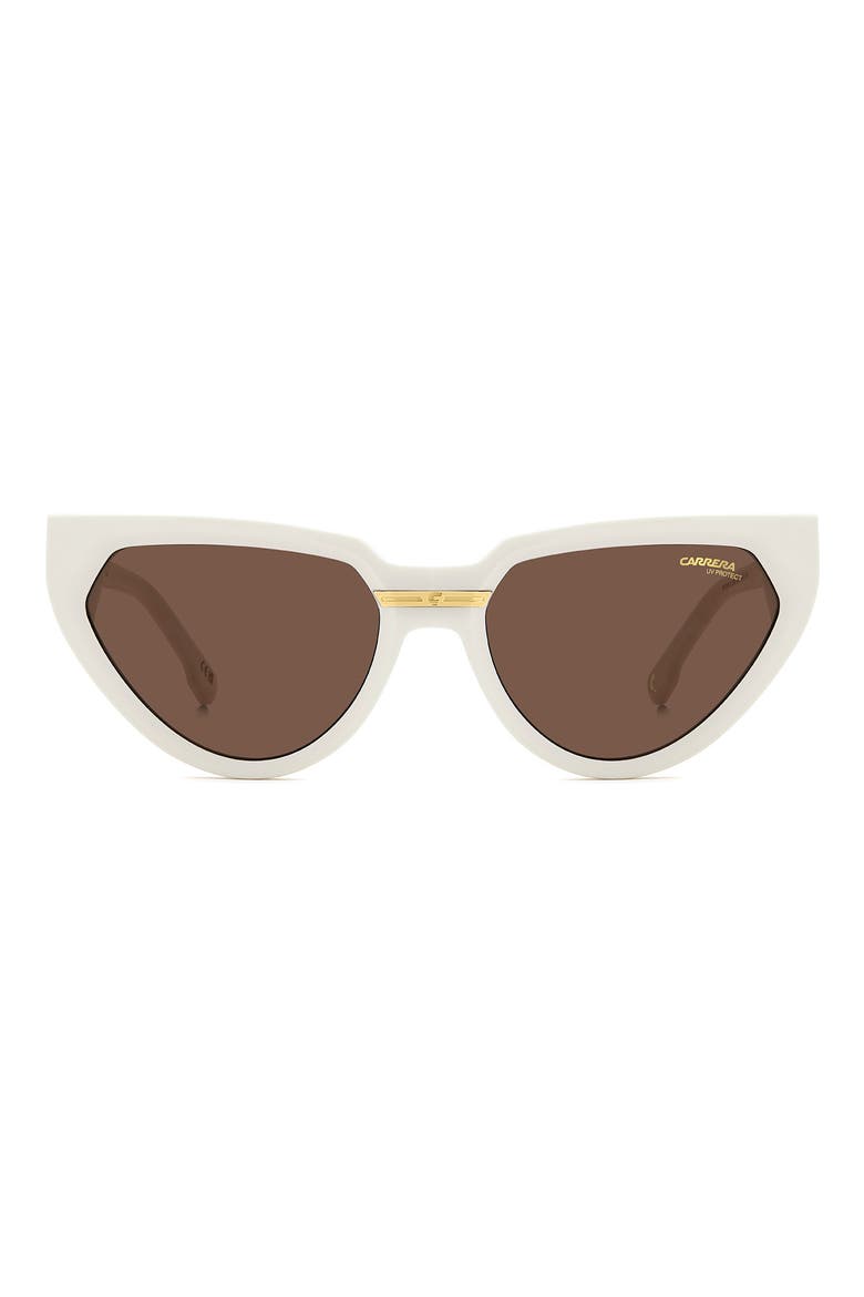 Victory 57mm Butterfly Sunglasses, Main, color, IVORY/ BROWN