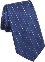 Ralph Lauren Purple Label Jermyn St. Jacqards Geometric Pattern Silk Tie