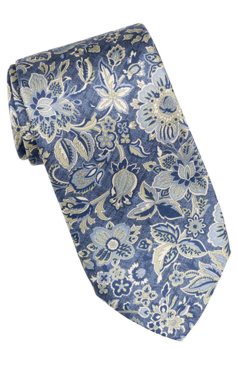 Elizabetta Catania - Printed Silk Tie for Men, Main, color, Blue