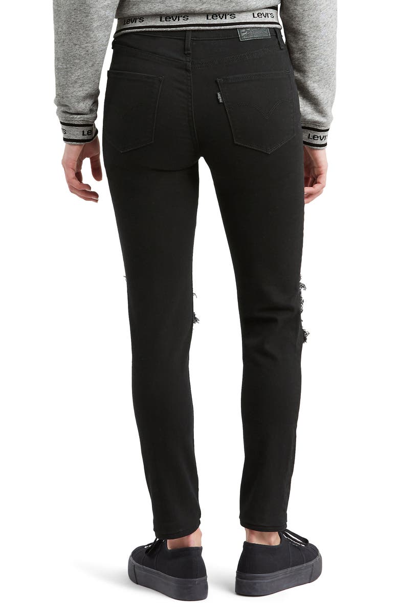 Levi's<sup>®</sup> 721<sup>™</sup> Ripped High Waist Skinny Jeans, Alternate, color,