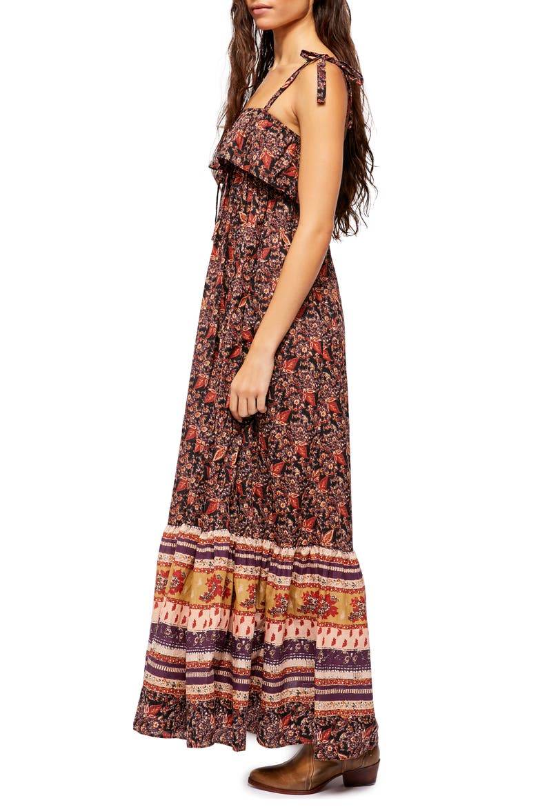 Tangier Tie Shoulder Maxi Dress, Alternate, color, DARK COMBO