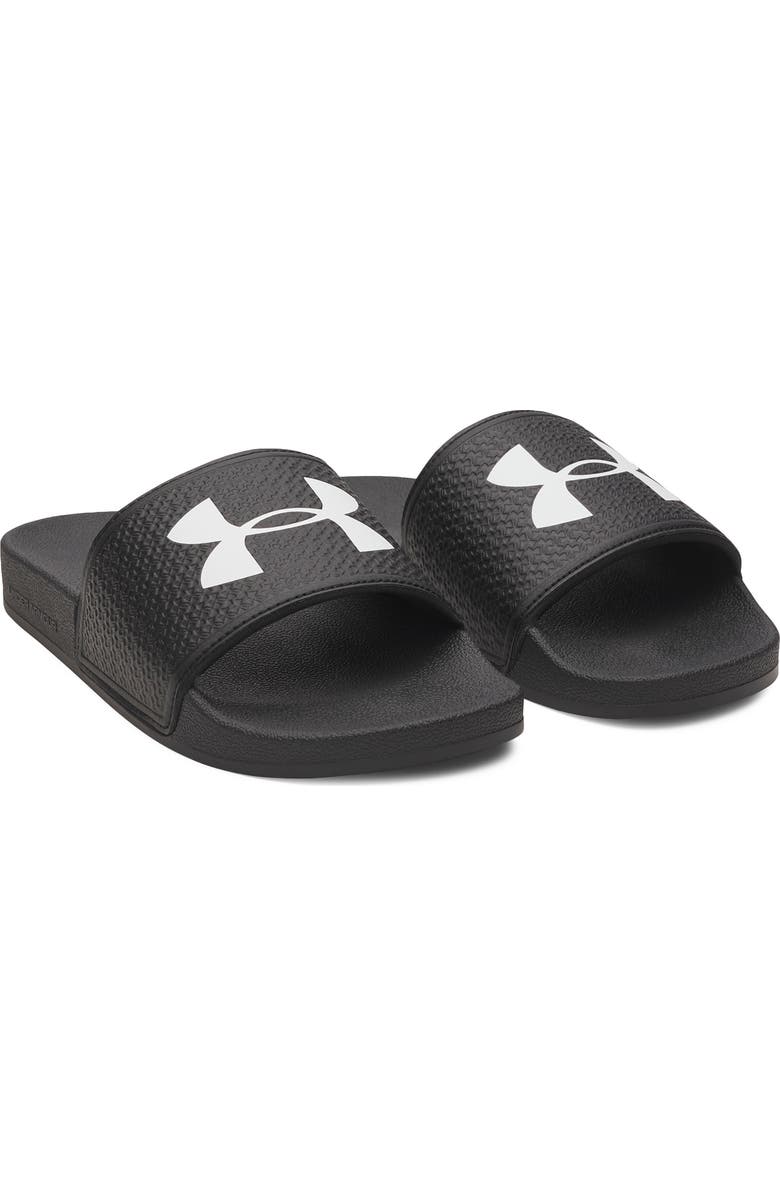 Under Armour UA ARMR Slide Sandal, Main, color, Black / Black / White