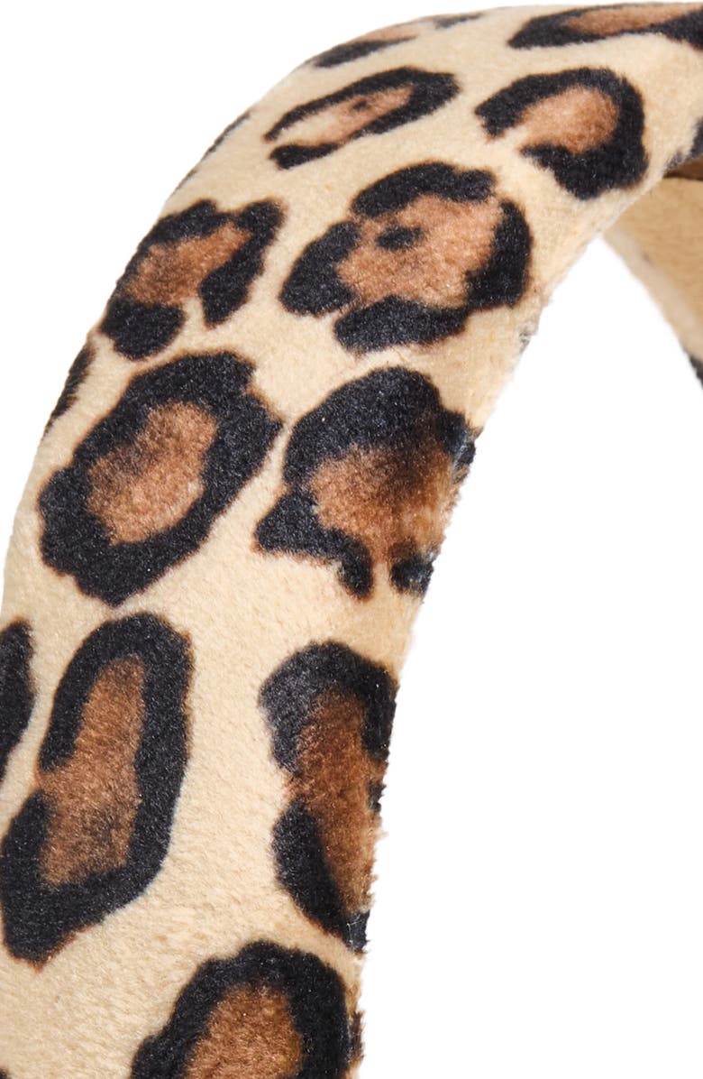 Tasha Leopard Print Headband, Alternate, color, Leopard