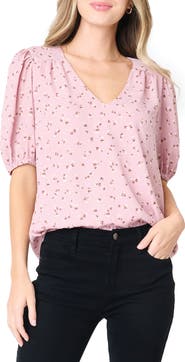 GIBSONLOOK Avery Floral Print Top