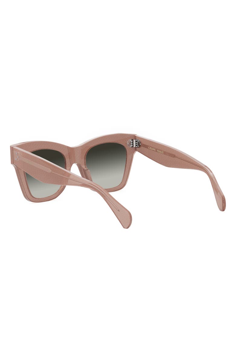 CELINE 50mm Gradient Bold 3 Dot Cat Eye Sunglasses, Alternate, color, Pink / Gradient Brown