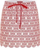 PCFG The Broderie Anglaise Edit Mini Skirt With Embroidery
