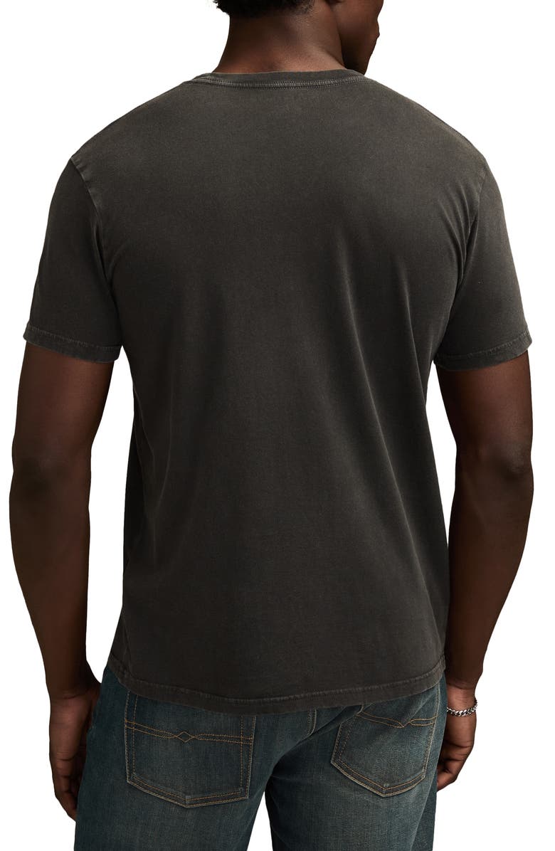 Lucky Brand Sleigher Santa Cotton Graphic T-Shirt, Alternate, color, Jet Black