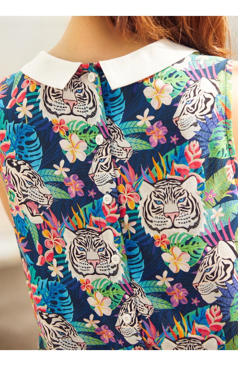 ModCloth Take Me Somewhere Warm Top, Alternate, color, Tropic Like It's Hot