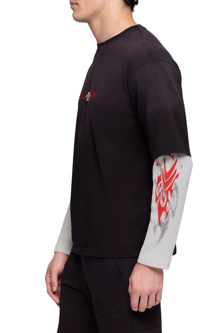 PumaTech X Washed Boxy Long Sleeve T-Shirt, Alternate, color, PUMA BLACK