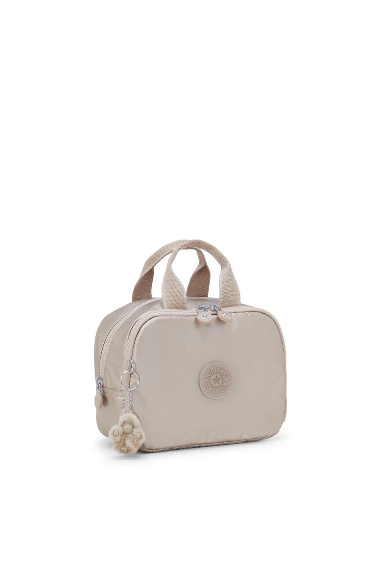 Beachpalm Small Metallic Toiletry Bag, Alternate, color, Metallic Glow