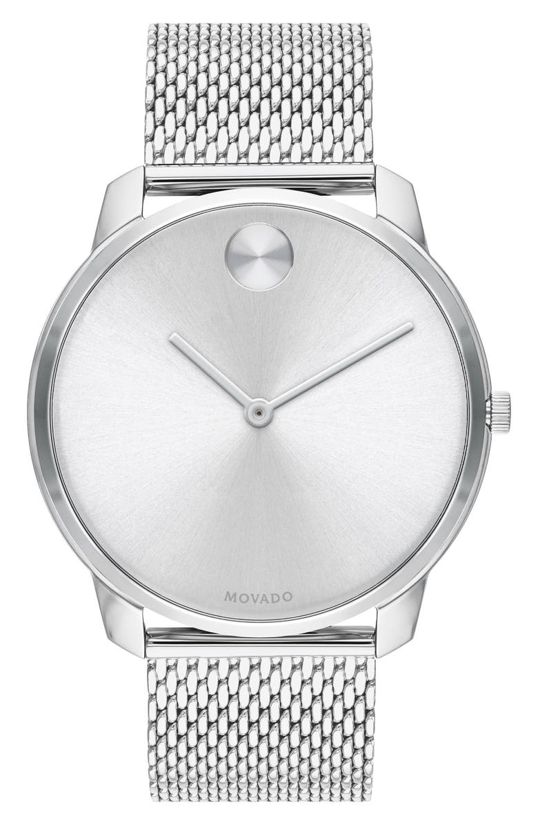 Movado Bold Mesh Bracelet Watch, 42mm, Main, color,