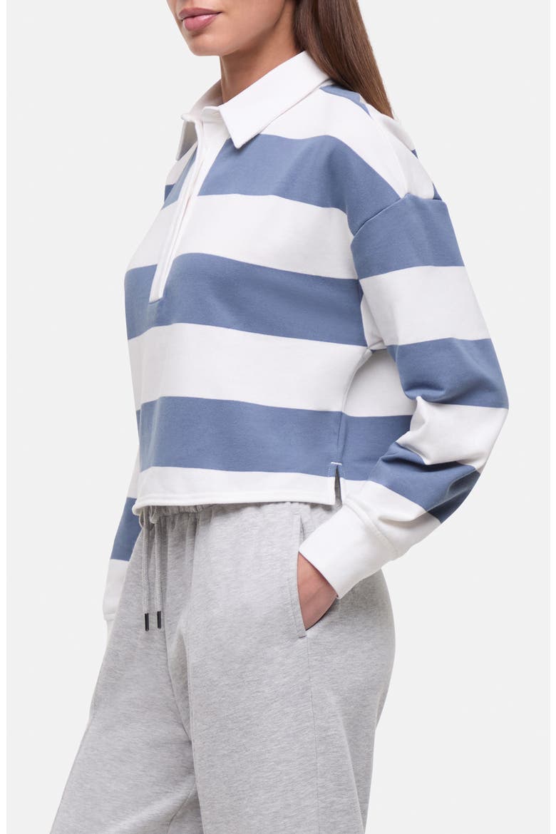 Alma Striped Rugby Polo, Alternate, color, CHINA BLUE WIDE RUGBY STRIPE