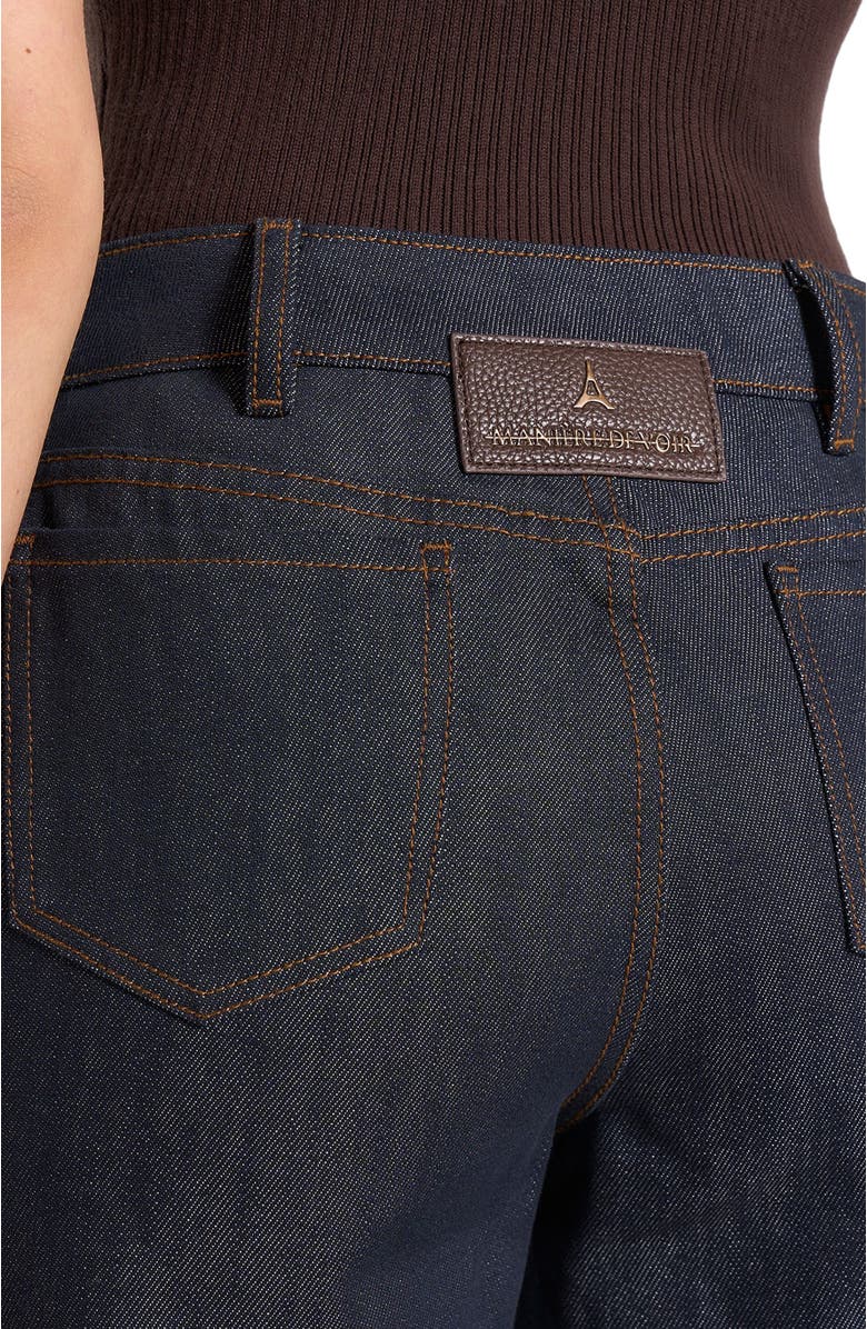 Manière De Voir Florence Denim High Rise Straight Leg Jeans, Alternate, color, Indigo