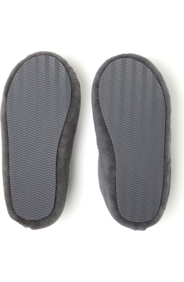 DEARFOAMS Fireside Maryboro Genuine Shearling Platform Fuzzy Clog Slipper, Alternate, color, Grey