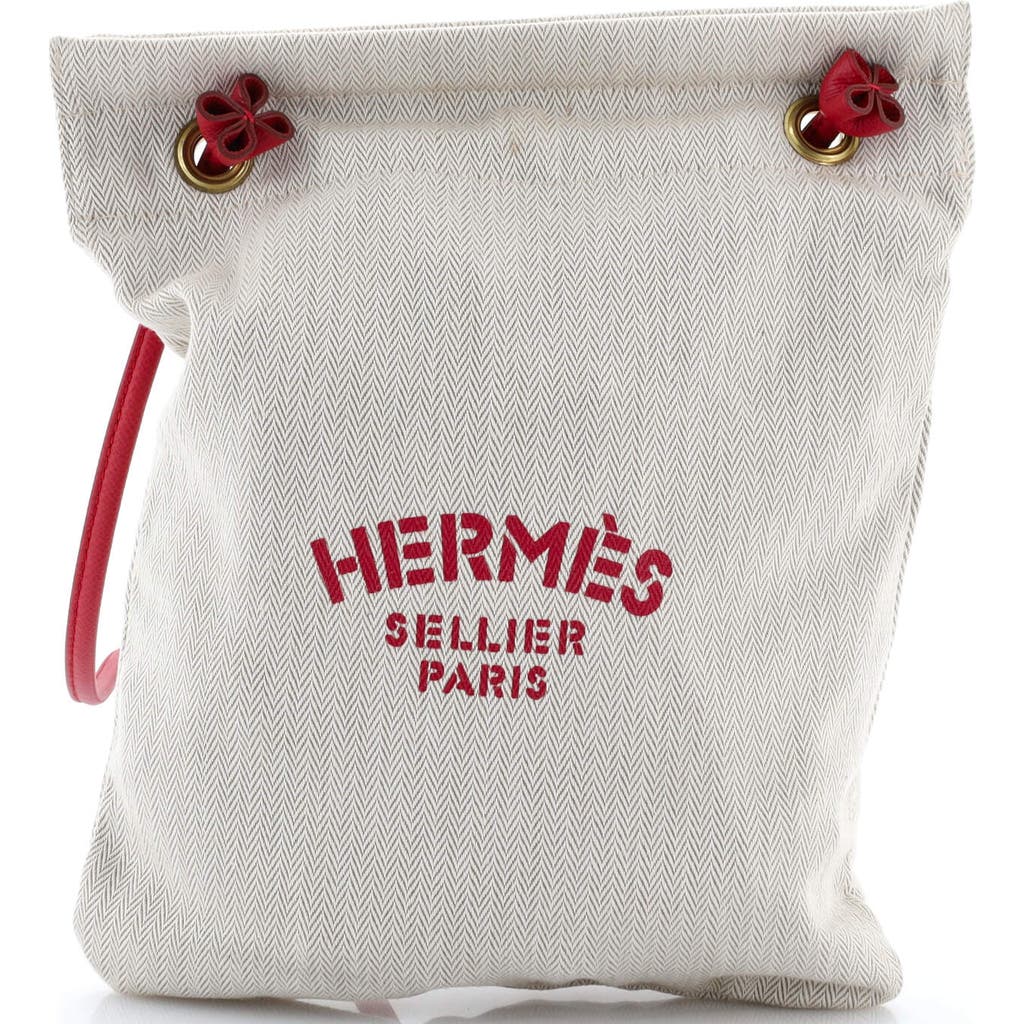 Pre-owned Hermes Hermes Aline Bag Toile Pm In Sand