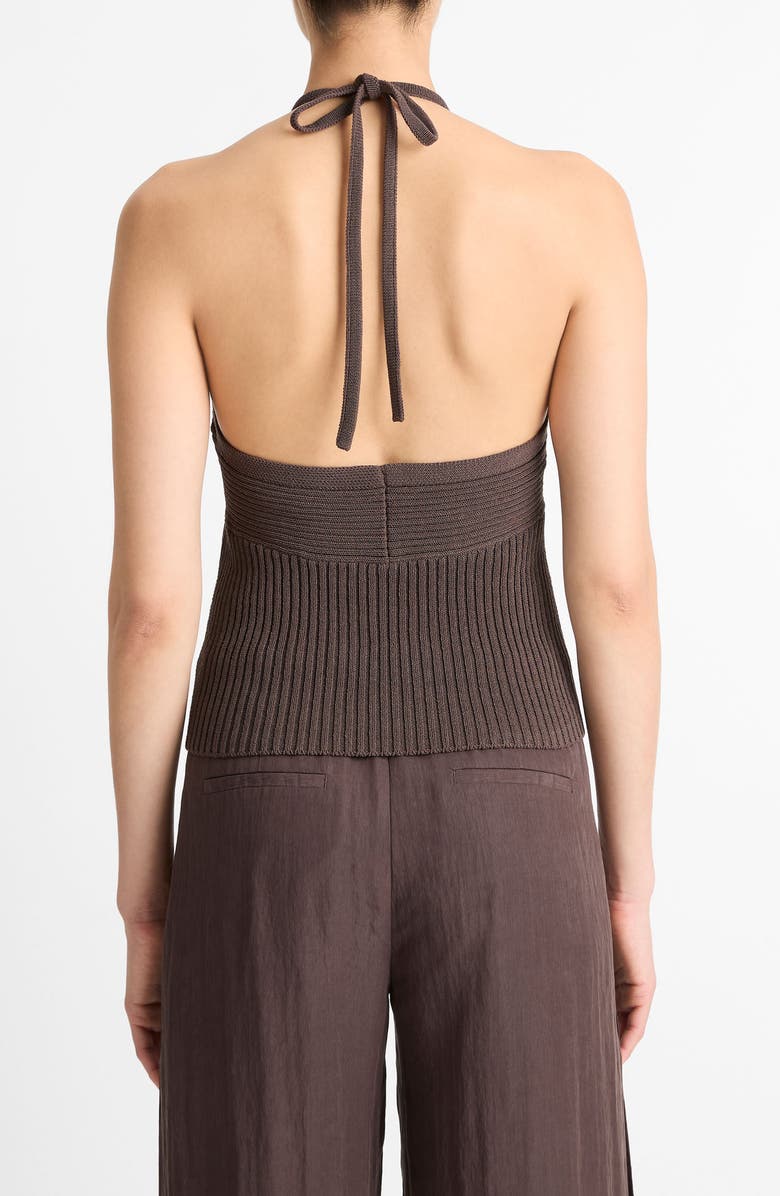 Vince Rib Halter Top, Alternate, color,
