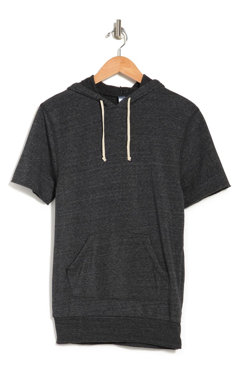 Alternative Short Sleeve Drawstring Hoodie, Alternate, color,